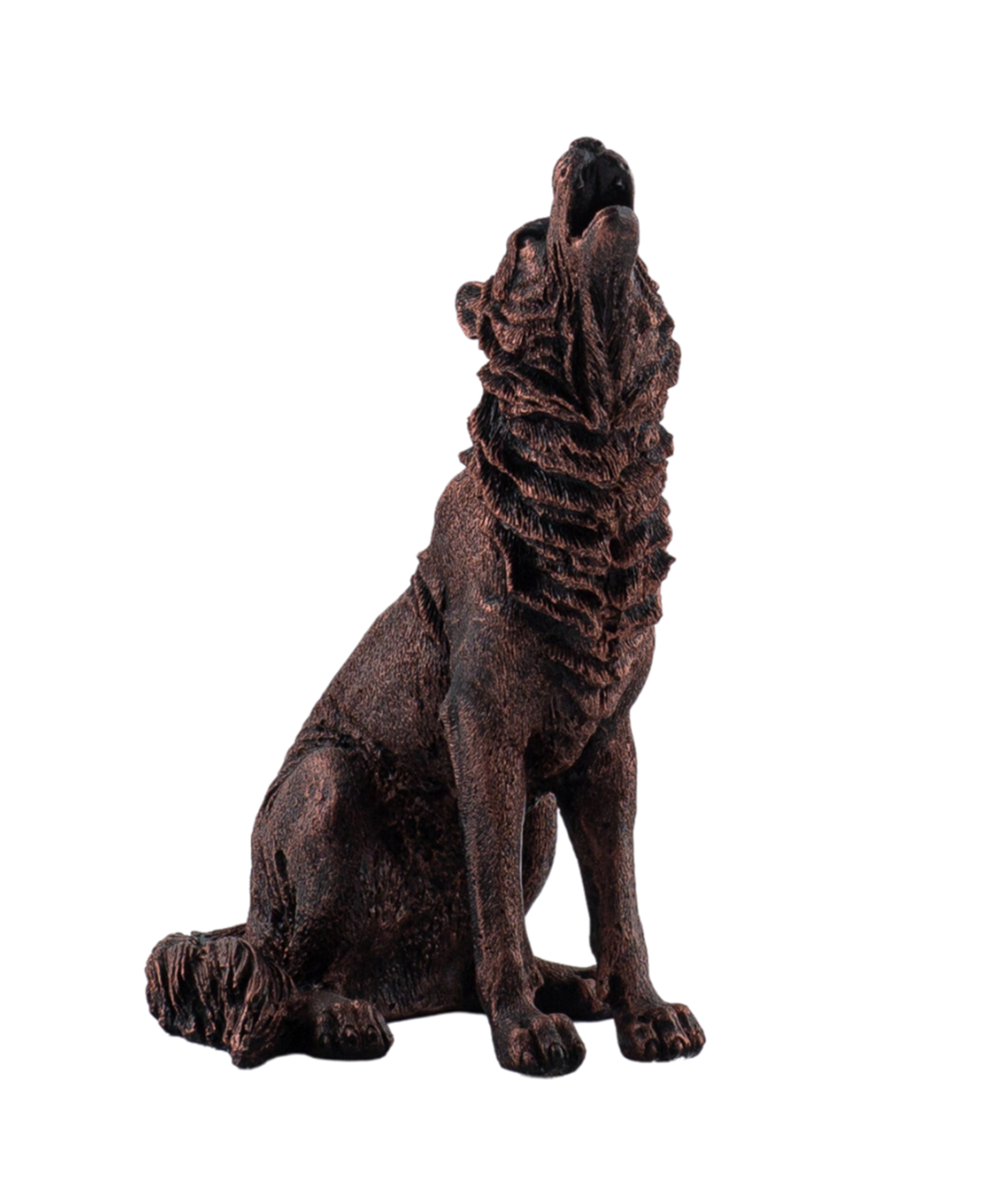 Majestic Howling Wolf Statue, Elegant Wolf Sculpture, Howling Wolf Figurine Decor, Animal Themed Wolf Figurine, Wolf Figure Home Decor