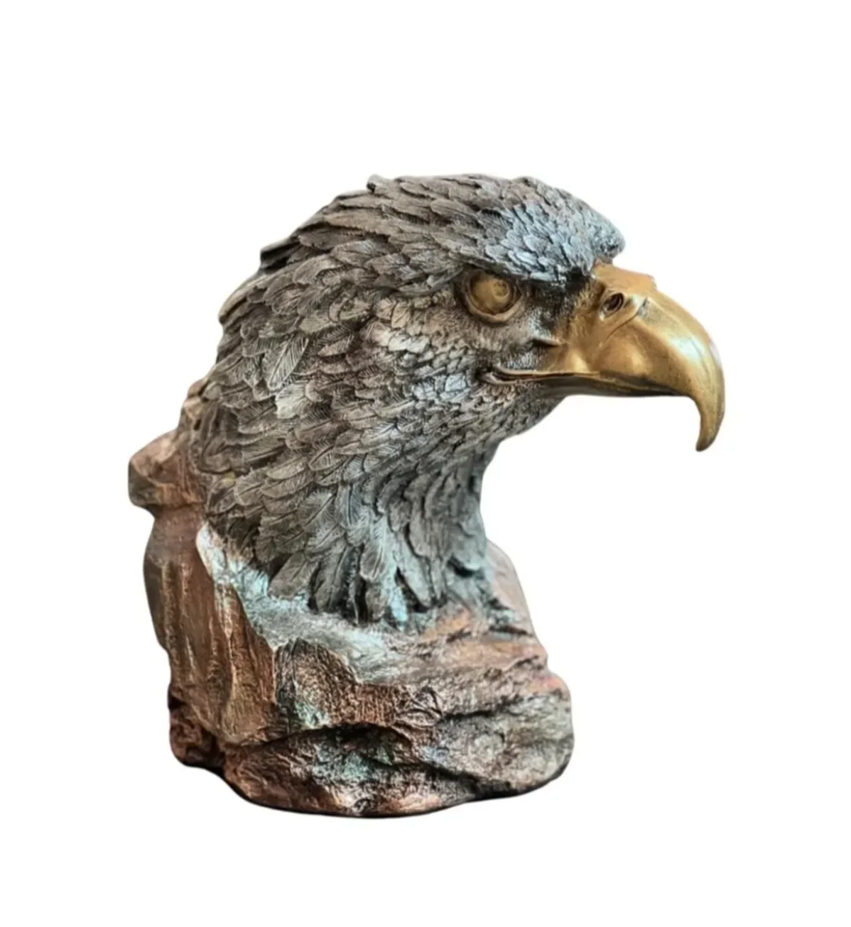 Handmade Bald Eagle Head Bust Statue, Eagle Head Sculpture, Realistic Eagle Head Statue, Majestic Bald Eagle Bust, Eagle Head Bust Decor