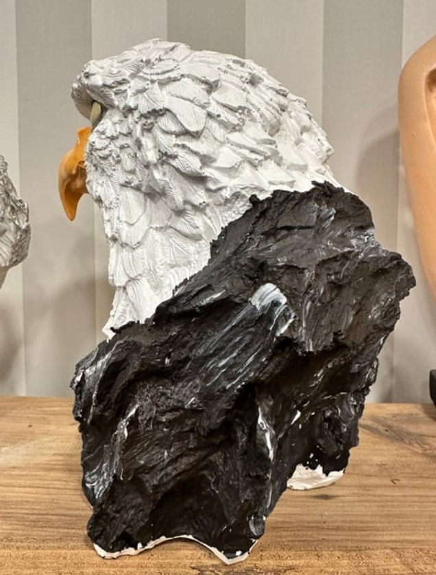Handmade Bald Eagle Head Bust Statue, Eagle Head Sculpture, Realistic Eagle Head Statue, Majestic Bald Eagle Bust, Eagle Head Bust Decor
