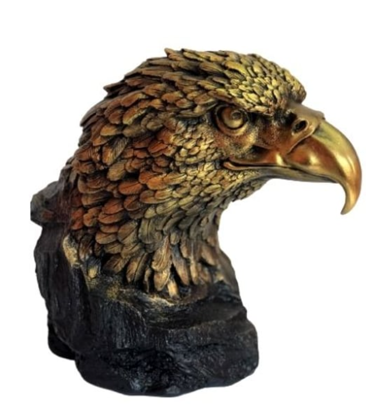 Handmade Bald Eagle Head Bust Statue, Eagle Head Sculpture, Realistic Eagle Head Statue, Majestic Bald Eagle Bust, Eagle Head Bust Decor