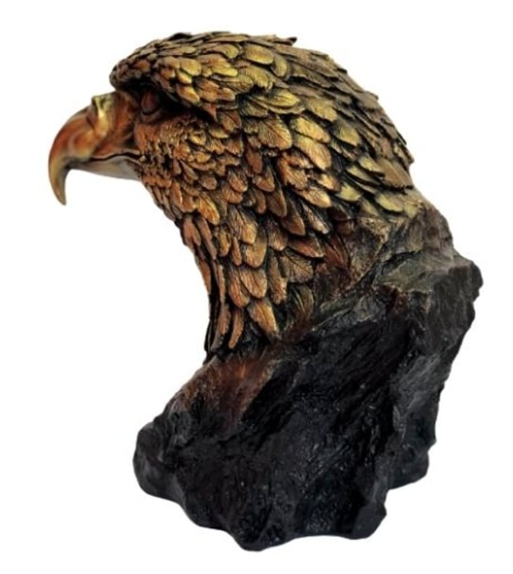 Handmade Bald Eagle Head Bust Statue, Eagle Head Sculpture, Realistic Eagle Head Statue, Majestic Bald Eagle Bust, Eagle Head Bust Decor