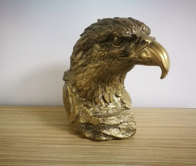 Handmade Bald Eagle Head Bust Statue, Eagle Head Sculpture, Realistic Eagle Head Statue, Majestic Bald Eagle Bust, Eagle Head Bust Decor