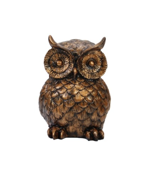 Hand Painted Owl Sculpture Figurine, Owl Figurine Hand Painted Sculpture, Handmade Owl Sculpture Figurine, Unique Owl Sculpture, Owl Statue