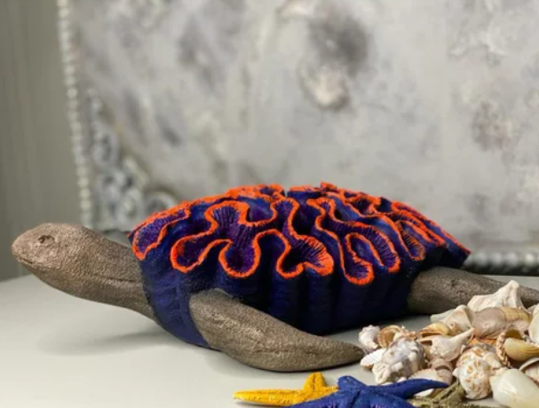 Decorative Turtle Statue, Sea Turtle Sculpture, Ocean Themed Turtle Statue, Handcrafted Turtle Statue, Artistic Turtle Statue, Turtle Decor