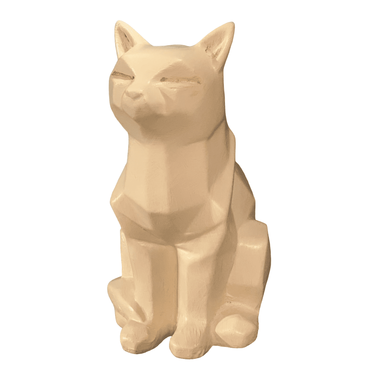 Handmade Cubic Cat Statue, Modern Geometric Decor, Handmade Geometric Cat Art, Abstract Cat Figurine, Cubic Animal Statue, Cubic Cat Decor