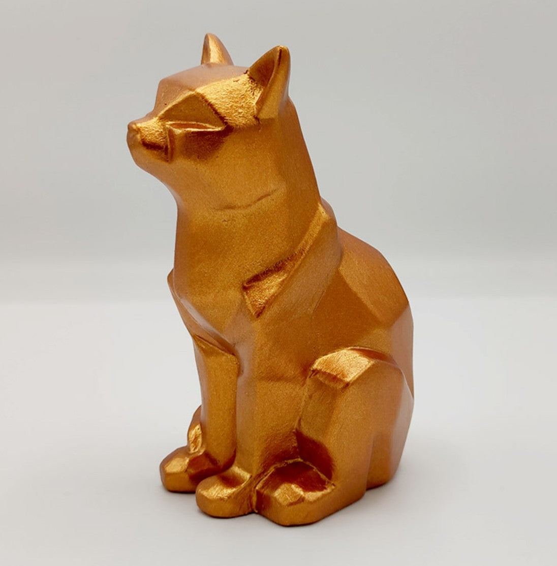Handmade Cubic Cat Statue, Modern Geometric Decor, Handmade Geometric Cat Art, Abstract Cat Figurine, Cubic Animal Statue, Cubic Cat Decor
