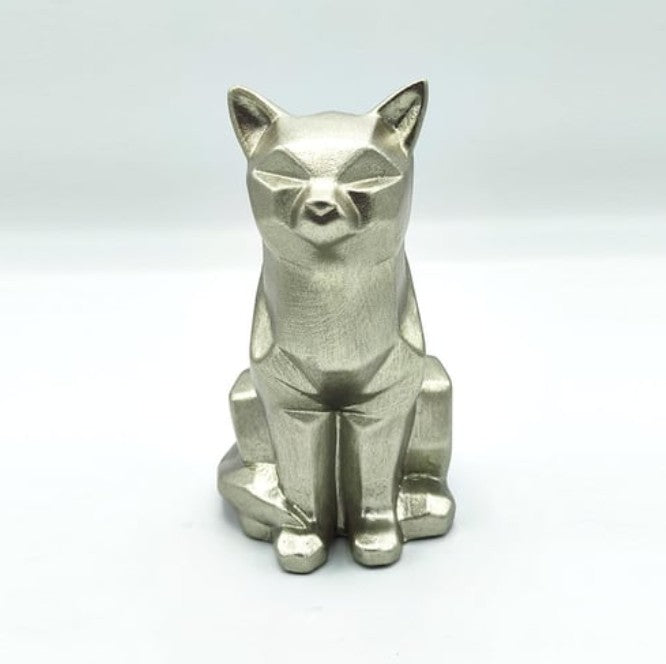 Handmade Cubic Cat Statue, Modern Geometric Decor, Handmade Geometric Cat Art, Abstract Cat Figurine, Cubic Animal Statue, Cubic Cat Decor