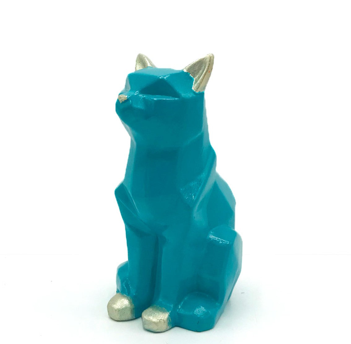 Handmade Cubic Cat Statue, Modern Geometric Decor, Handmade Geometric Cat Art, Abstract Cat Figurine, Cubic Animal Statue, Cubic Cat Decor