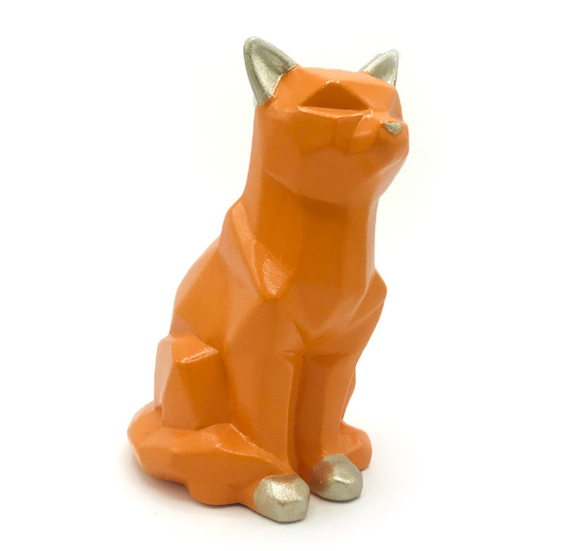 Handmade Cubic Cat Statue, Modern Geometric Decor, Handmade Geometric Cat Art, Abstract Cat Figurine, Cubic Animal Statue, Cubic Cat Decor