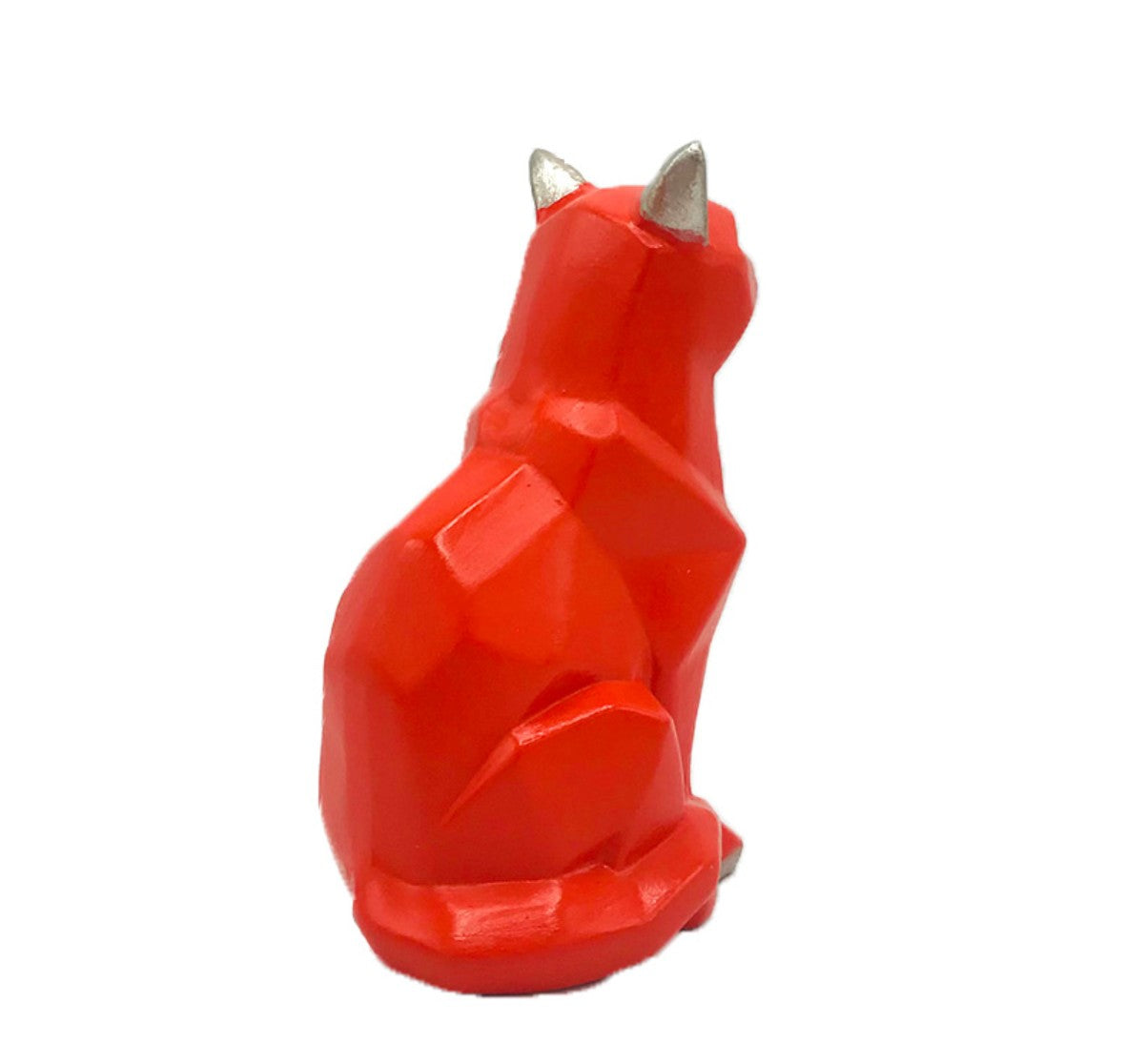 Handmade Cubic Cat Statue, Modern Geometric Decor, Handmade Geometric Cat Art, Abstract Cat Figurine, Cubic Animal Statue, Cubic Cat Decor