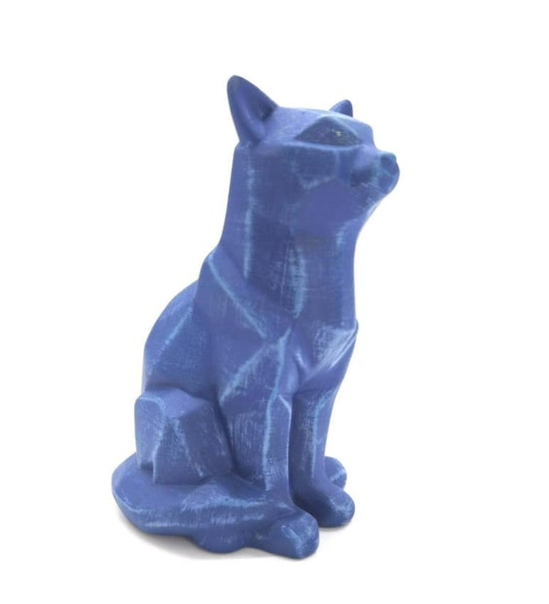 Handmade Cubic Cat Statue, Modern Geometric Decor, Handmade Geometric Cat Art, Abstract Cat Figurine, Cubic Animal Statue, Cubic Cat Decor