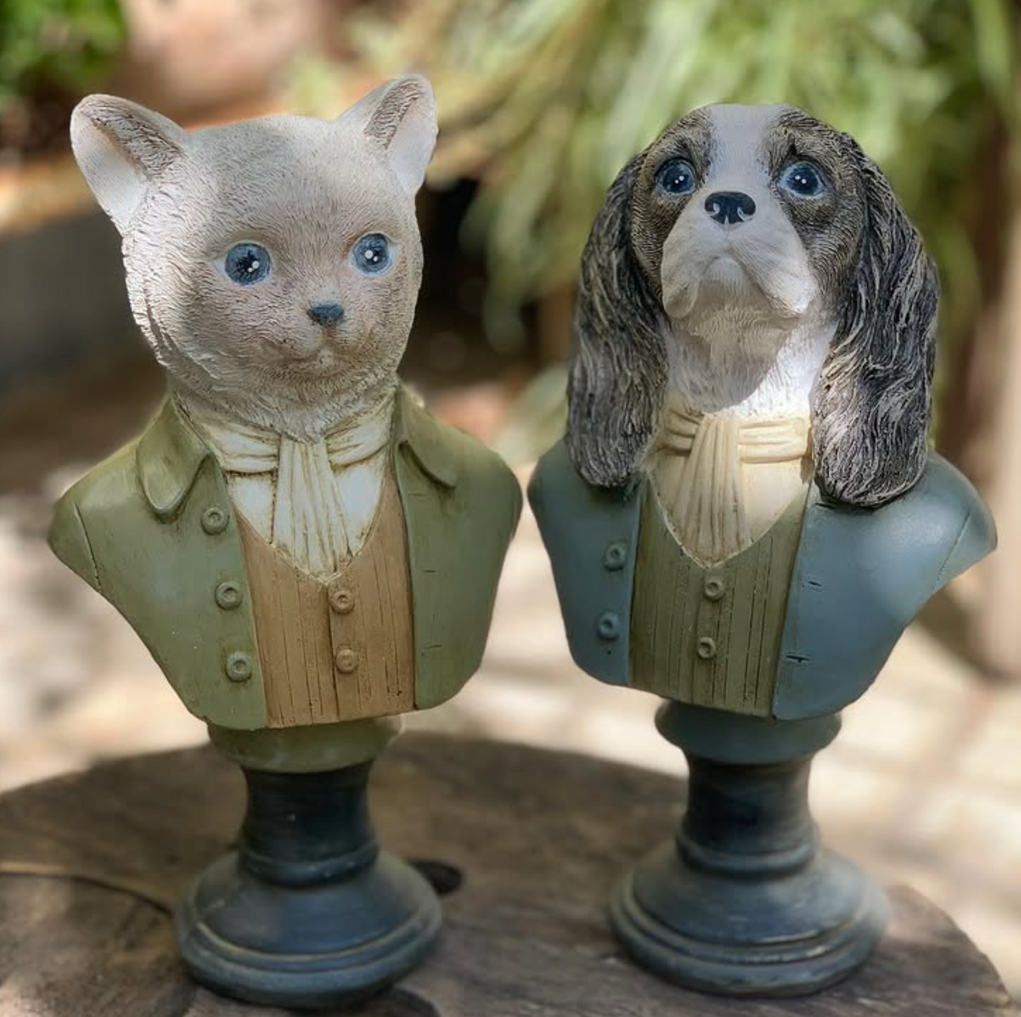 Tuxedo Katzenbüste Statue, Elegante Katzenskulptur, Elegante Katzenfigur mit Tuxedo, Gentleman Katzenbüste Statue, Tuxedo Katzenstatue, Katzenskulptur