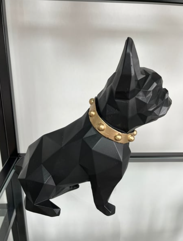 Cubic Bulldog Sculpture, Cubic Bulldog Statue, Geometric Bulldog Statue, Modern French Bulldog Decor, Cubist Bulldog Statue, Bulldog Statue