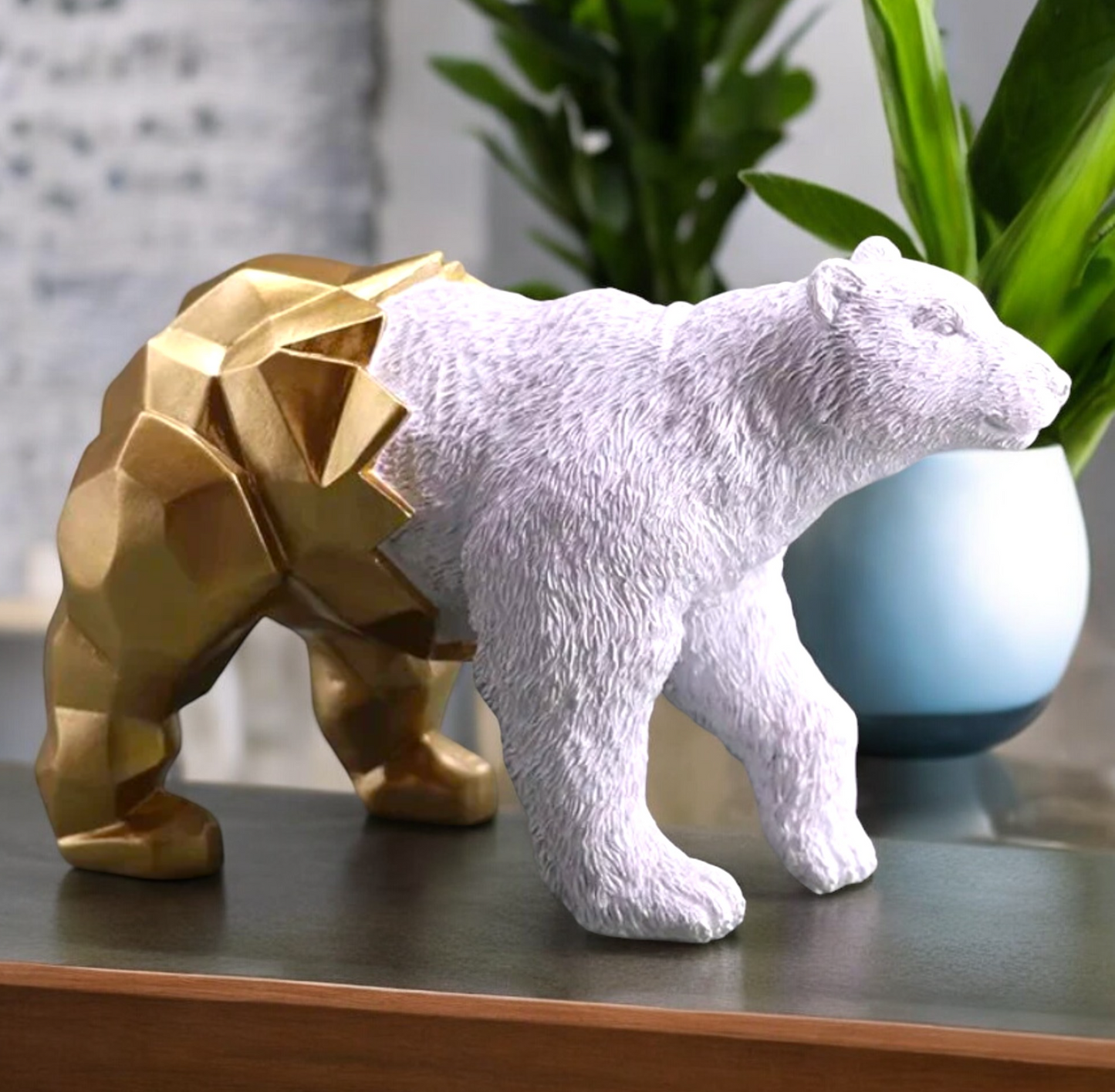 Modern Geometric Bear Statue, Cubic Bear Statue, Minimalist Cubic Bear Sculpture, Bear Sculpture, Cubic Bear Sculpture, Cubic Bear Decor