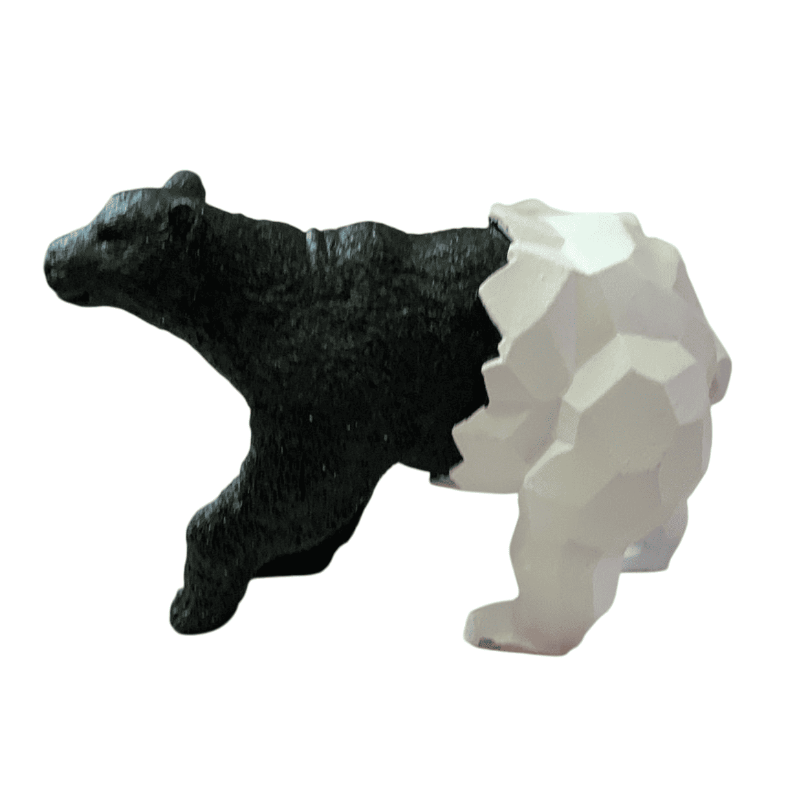 Modern Geometric Bear Statue, Cubic Bear Statue, Minimalist Cubic Bear Sculpture, Bear Sculpture, Cubic Bear Sculpture, Cubic Bear Decor