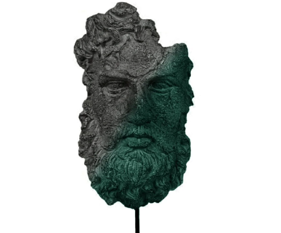 Ancient Zeus Statue, Greek God Zeus Bust, Mythology Inspired Zeus Statue, Zeus Head Sculpture, Ancient Greek Zeus Bust, Greek God Sculpture