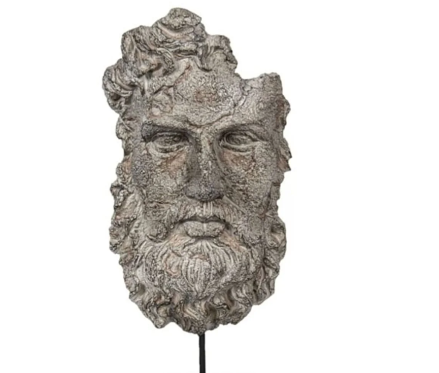Ancient Zeus Statue, Greek God Zeus Bust, Mythology Inspired Zeus Statue, Zeus Head Sculpture, Ancient Greek Zeus Bust, Greek God Sculpture
