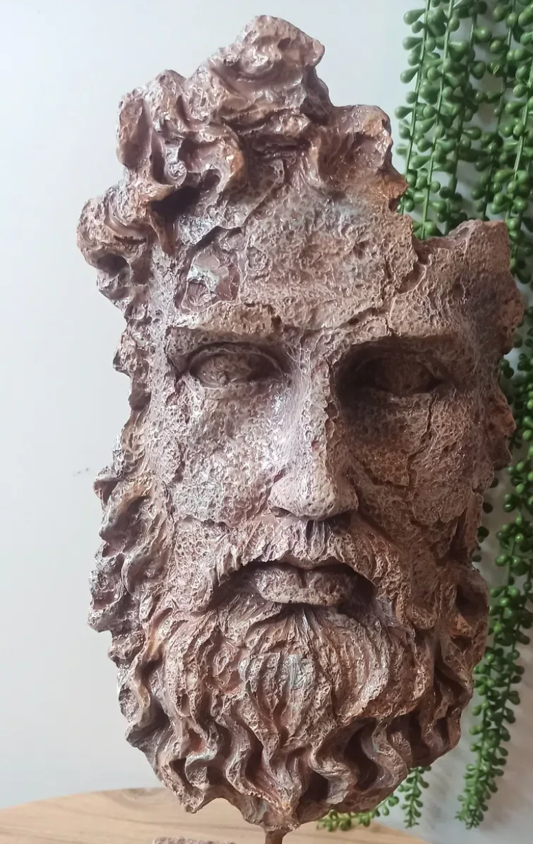 Ancient Zeus Statue, Greek God Zeus Bust, Mythology Inspired Zeus Statue, Zeus Head Sculpture, Ancient Greek Zeus Bust, Greek God Sculpture