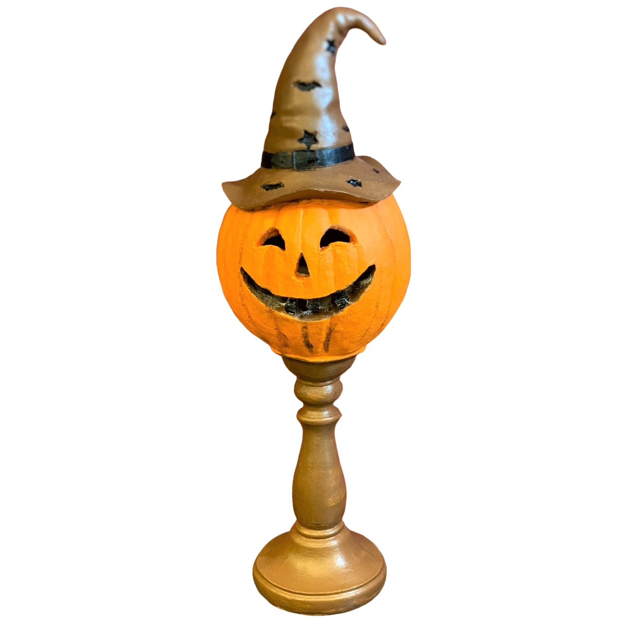 Halloween Pumpkin Decor, Decorative Pumpkin Figurine, Tall Pumpkin Decor, Halloween Pumpkin Sculpture, Halloween Home Accent, Pumpkin Statue