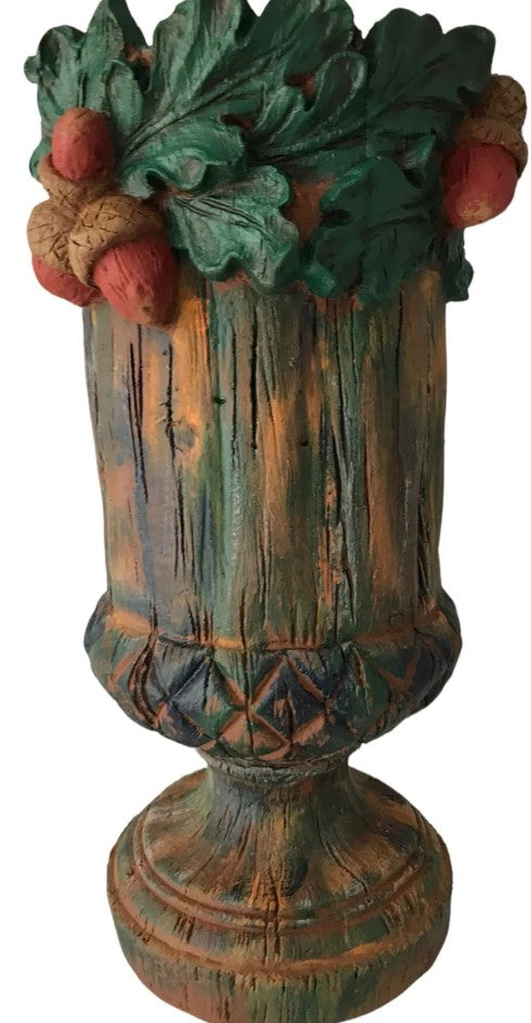 Handmade Acorn Vase, Forest Theme Home Decor, Woodland Style Vase, Nature Inspired Statue