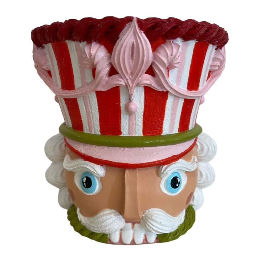 Christmas Nutcracker Pot Vase, Nutcracker Vase Planter, Nutcracker Planter, Nutcracker Vase, Holiday Nutcracker Pot Vase