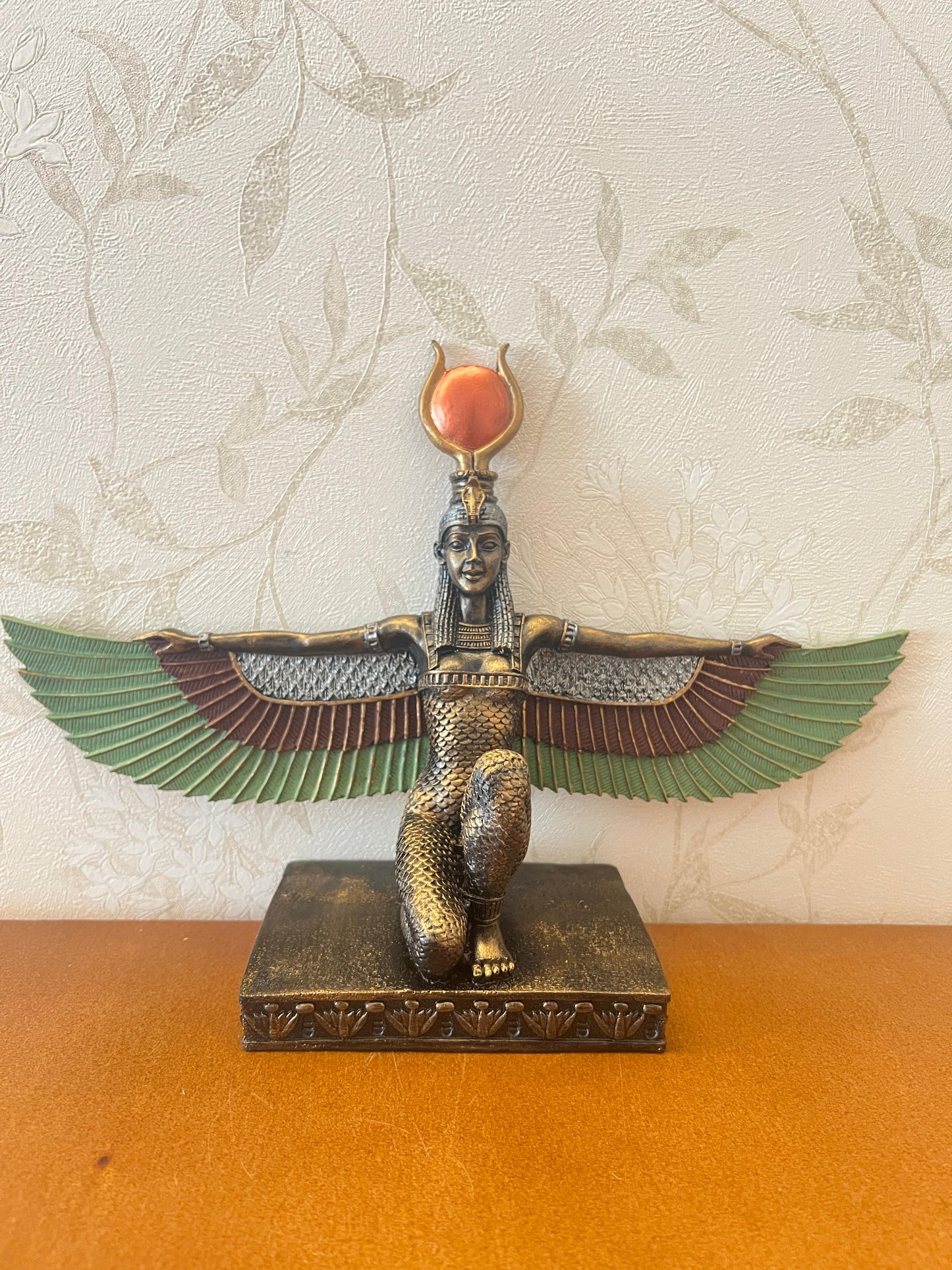 Egyptian Goddess Isis Sculpture, Isis Statue, Winged Isis Goddess Statue, Ancient Egyptian Isis Statue, Handmade Isis Sculpture, Isis Decor