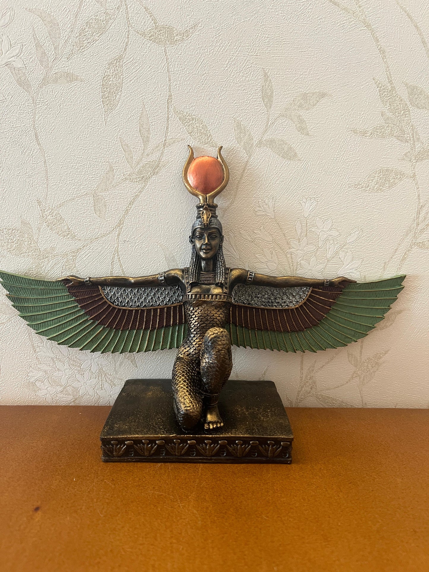 Egyptian Goddess Isis Sculpture, Isis Statue, Winged Isis Goddess Statue, Ancient Egyptian Isis Statue, Handmade Isis Sculpture, Isis Decor