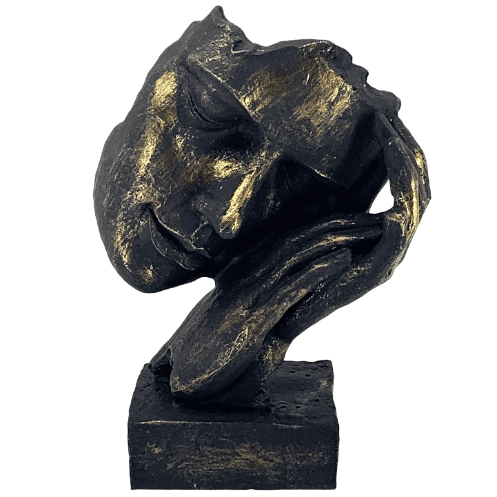 Abstract Face Decor Sculpture, Modern Face Sculpture, Modern Abstract Face Decor, Elegant Face Sculpture, Unique Face Decor Statue