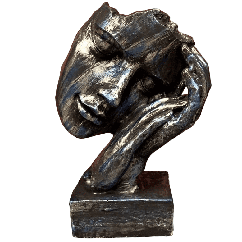 Abstract Face Decor Sculpture, Modern Face Sculpture, Modern Abstract Face Decor, Elegant Face Sculpture, Unique Face Decor Statue