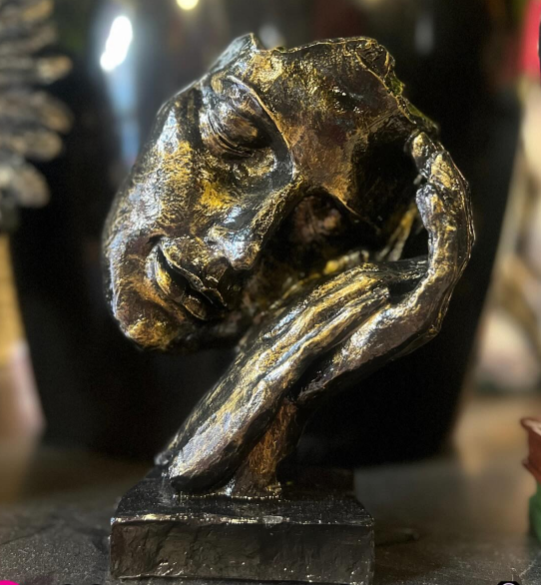 Abstract Face Decor Sculpture, Modern Face Sculpture, Modern Abstract Face Decor, Elegant Face Sculpture, Unique Face Decor Statue