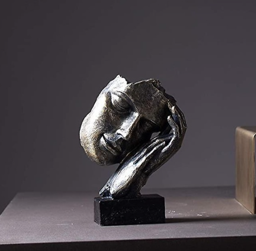 Abstract Face Decor Sculpture, Modern Face Sculpture, Modern Abstract Face Decor, Elegant Face Sculpture, Unique Face Decor Statue