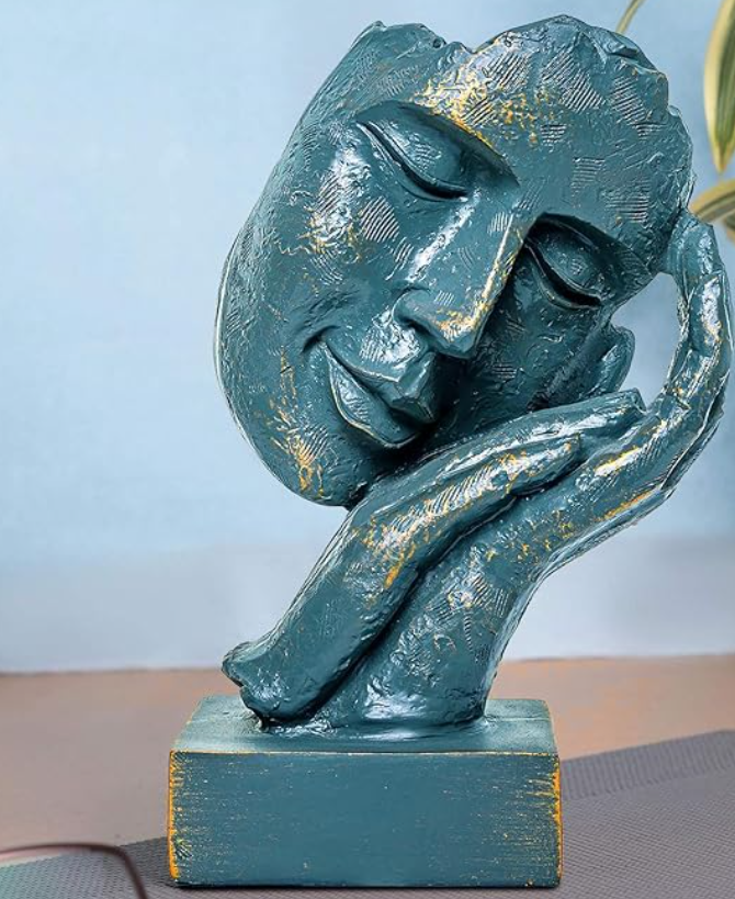 Abstract Face Decor Sculpture, Modern Face Sculpture, Modern Abstract Face Decor, Elegant Face Sculpture, Unique Face Decor Statue