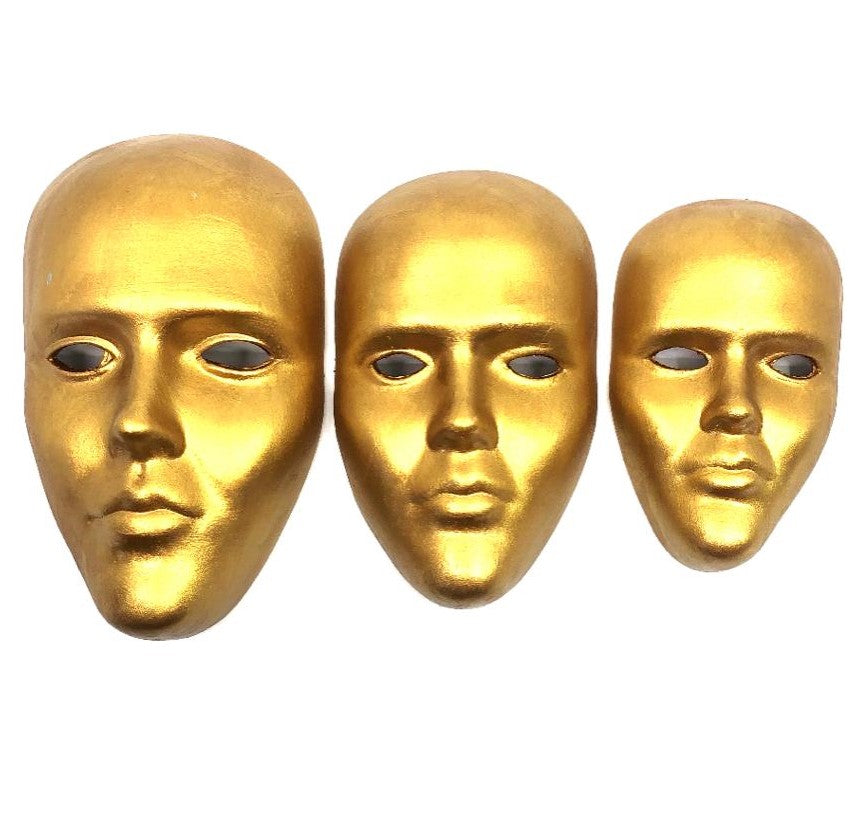 Handmade 3D Mask Wall Art, 3D Wall Hanging Set, 3D Wall Masks, Handmade Abstract Mask Trio, Modern Face Wall Art, Abstract 3D Mask Set