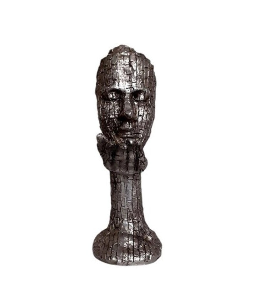 Handmade Abstract Face Statue, Modern Art Sculpture, Handmade Mosaic Face Figurine, Handmade Abstract Head Decor, Handmade Human Face