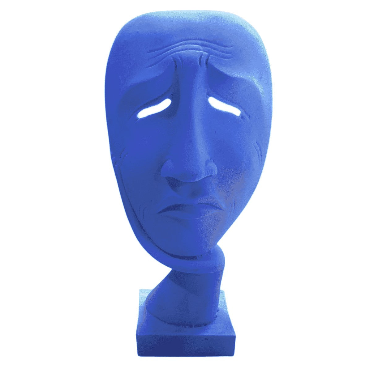 Handmade Sad Face Mask Decor, Handmade Sad Mask Statue, Handmade Face Sculpture, Handmade Artistic Face Decor, Abstract Emotion Sculpture