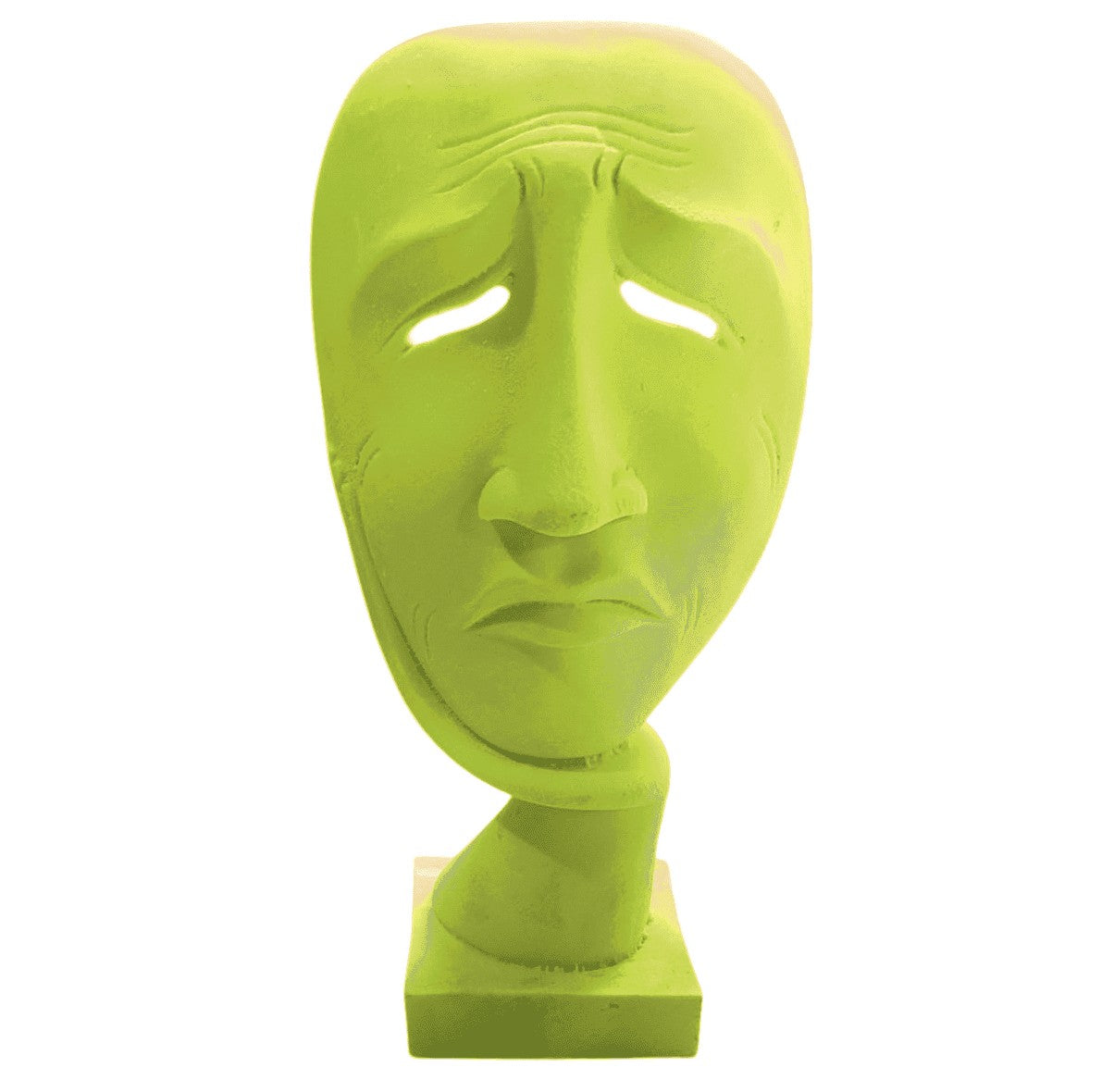 Handmade Sad Face Mask Decor, Handmade Sad Mask Statue, Handmade Face Sculpture, Handmade Artistic Face Decor, Abstract Emotion Sculpture
