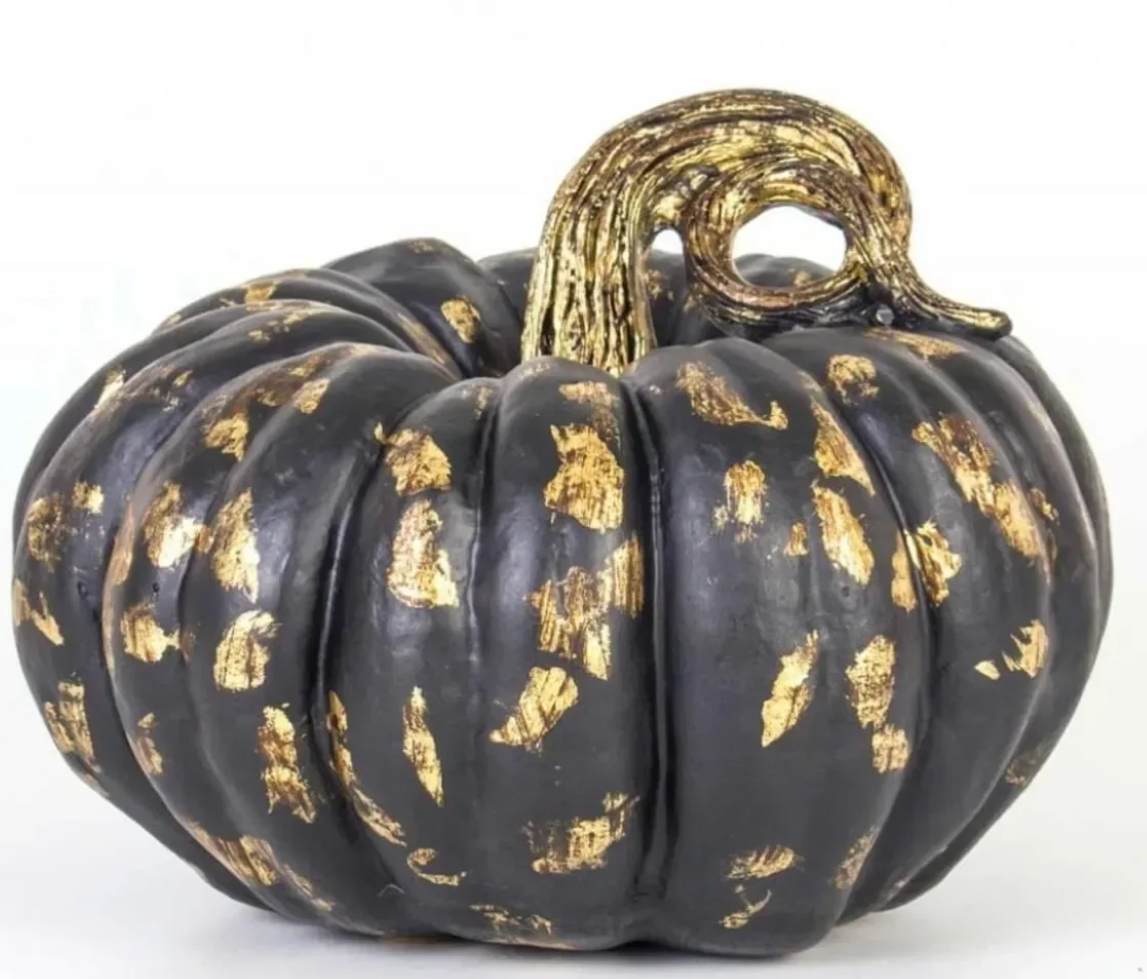 Realistic Pumpkin Statue, Large Pumpkin Statue, Autumn Pumpkin Decor, Realistic Harvest Pumpkin Figurine, Rustic Fall Pumpkin Statue