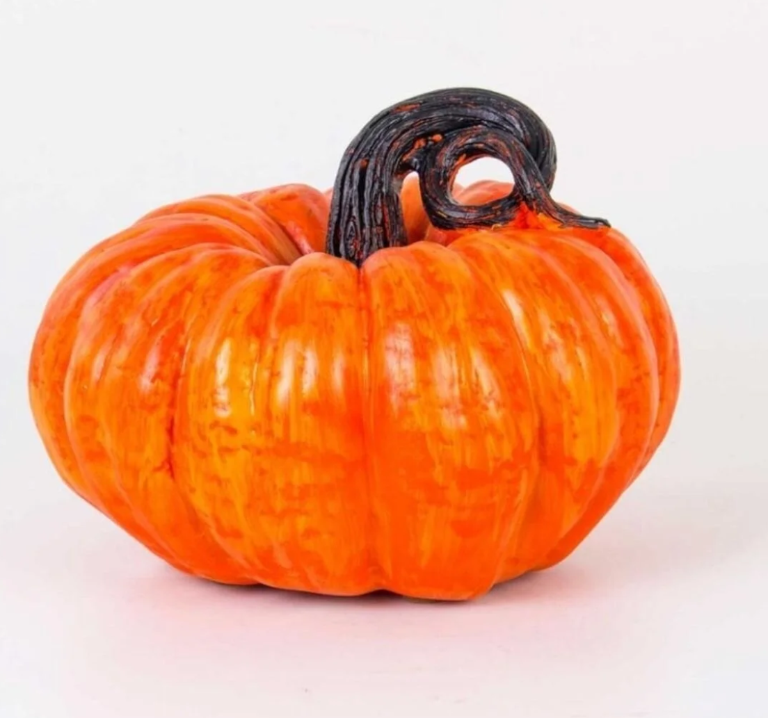 Realistic Pumpkin Statue, Large Pumpkin Statue, Autumn Pumpkin Decor, Realistic Harvest Pumpkin Figurine, Rustic Fall Pumpkin Statue