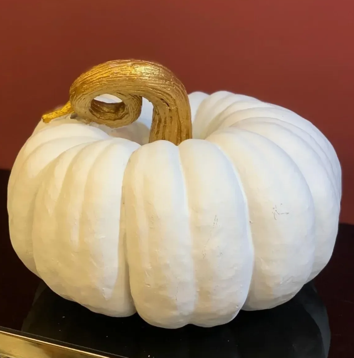Realistic Pumpkin Statue, Large Pumpkin Statue, Autumn Pumpkin Decor, Realistic Harvest Pumpkin Figurine, Rustic Fall Pumpkin Statue