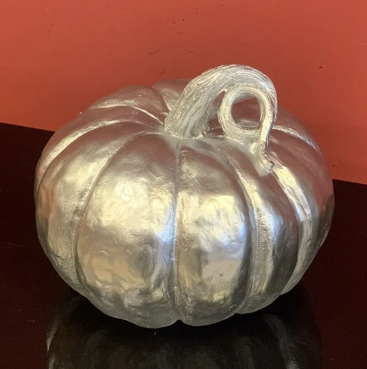 Realistic Pumpkin Statue, Large Pumpkin Statue, Autumn Pumpkin Decor, Realistic Harvest Pumpkin Figurine, Rustic Fall Pumpkin Statue
