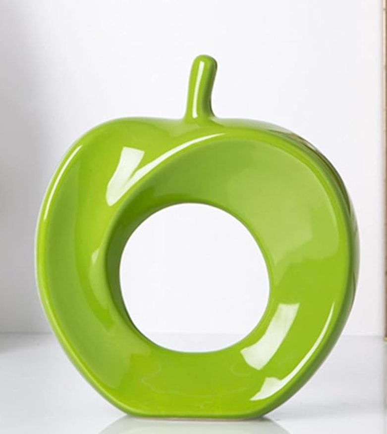 Modern Abstract Apple Sculpture, Artistic Apple Shape Sculpture, Unique Apple Home Decoration, Minimalist Apple Shape Art Decor, Apple Decor