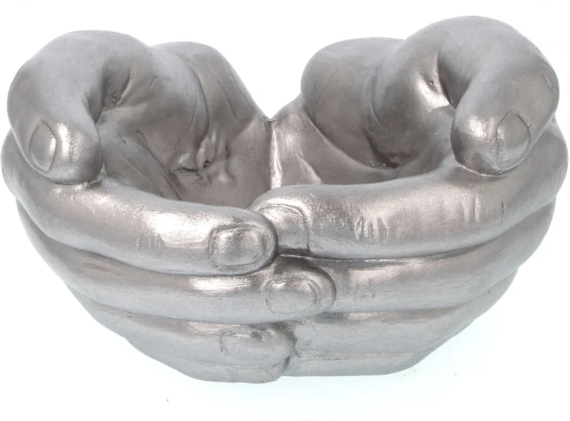 Hand Shaped Flower Pot, Polyester Hand Planter Pot, Modern Hand Shaped Pot, Hand Design Plant Pot, Polyester Hand Flower Vase