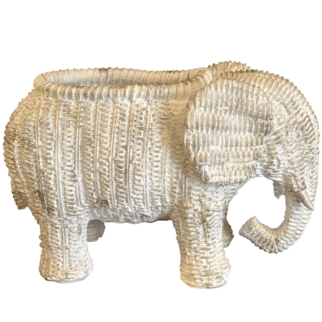 Elephant Shaped Planter Vase, Elephant Planter Pot, Handcrafted Elephant Vase, Animal Shaped Elephant Flower Pot, Cute Elephant Vase