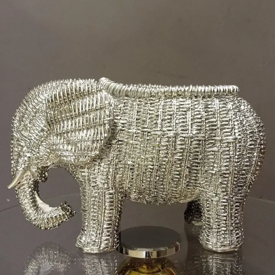Elephant Shaped Planter Vase, Elephant Planter Pot, Handcrafted Elephant Vase, Animal Shaped Elephant Flower Pot, Cute Elephant Vase