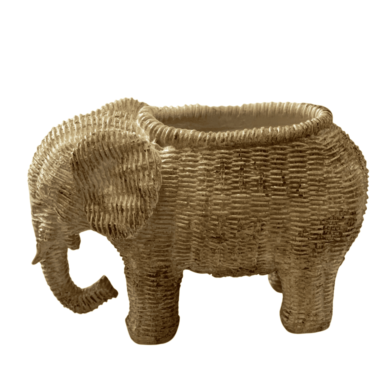 Elephant Shaped Planter Vase, Elephant Planter Pot, Handcrafted Elephant Vase, Animal Shaped Elephant Flower Pot, Cute Elephant Vase