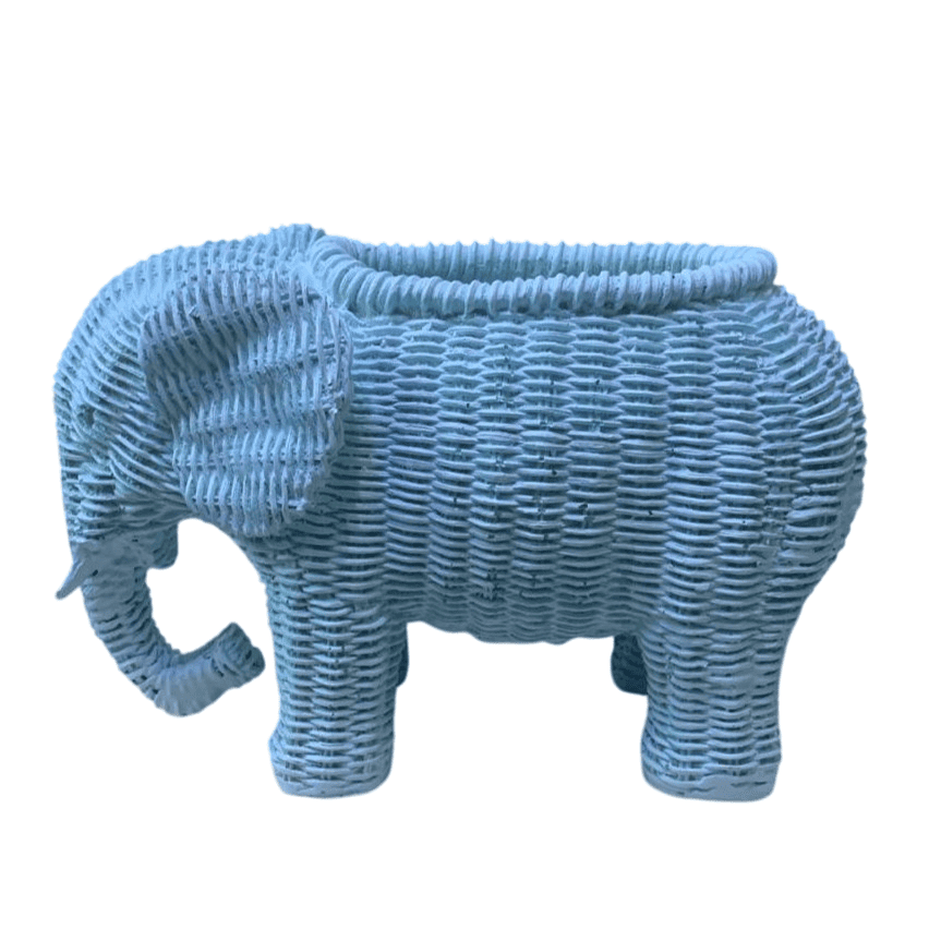 Elephant Shaped Planter Vase, Elephant Planter Pot, Handcrafted Elephant Vase, Animal Shaped Elephant Flower Pot, Cute Elephant Vase