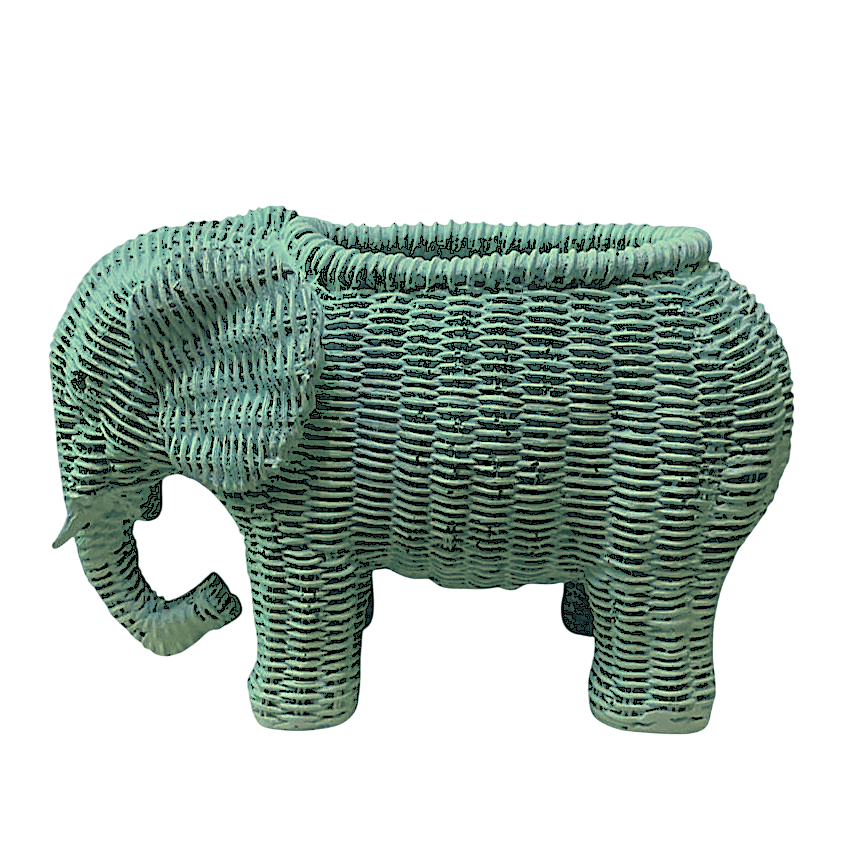 Elephant Shaped Planter Vase, Elephant Planter Pot, Handcrafted Elephant Vase, Animal Shaped Elephant Flower Pot, Cute Elephant Vase