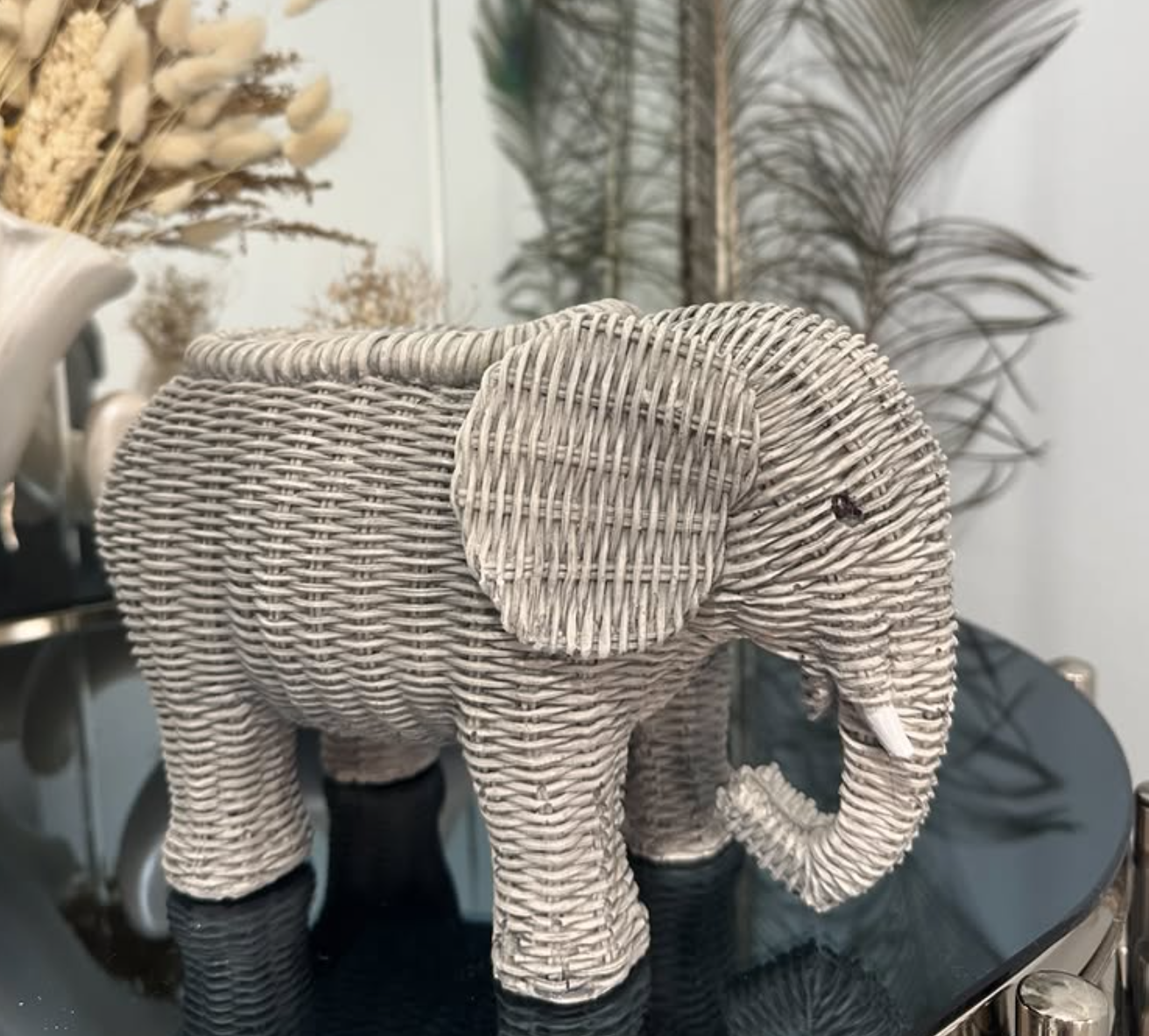 Elephant Shaped Planter Vase, Elephant Planter Pot, Handcrafted Elephant Vase, Animal Shaped Elephant Flower Pot, Cute Elephant Vase