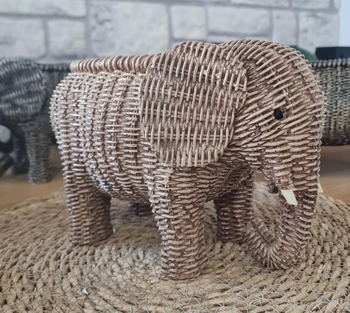 Elephant Shaped Planter Vase, Elephant Planter Pot, Handcrafted Elephant Vase, Animal Shaped Elephant Flower Pot, Cute Elephant Vase