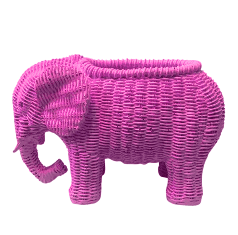 Elephant Shaped Planter Vase, Elephant Planter Pot, Handcrafted Elephant Vase, Animal Shaped Elephant Flower Pot, Cute Elephant Vase